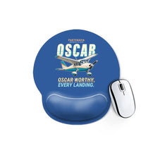 Thumbnail for Partenavia P.64 Oscar - Cartoon - Ergonomic Mouse Pad - Blue