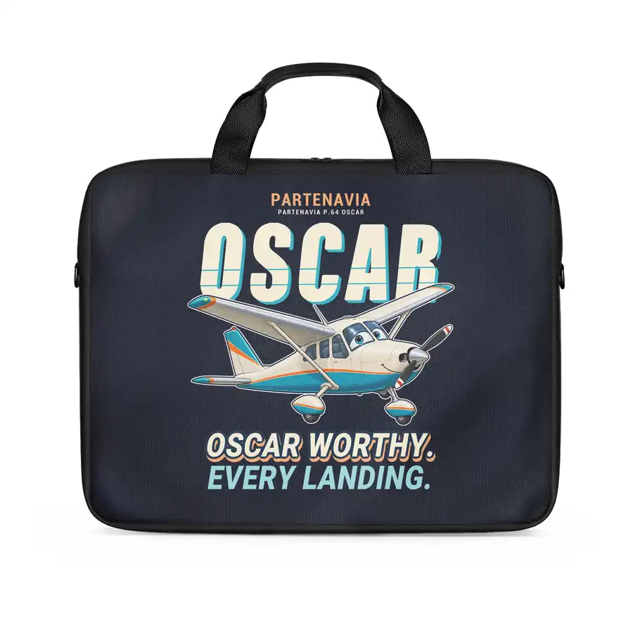 Partenavia P.64 Oscar - Cartoon - Laptop Bag