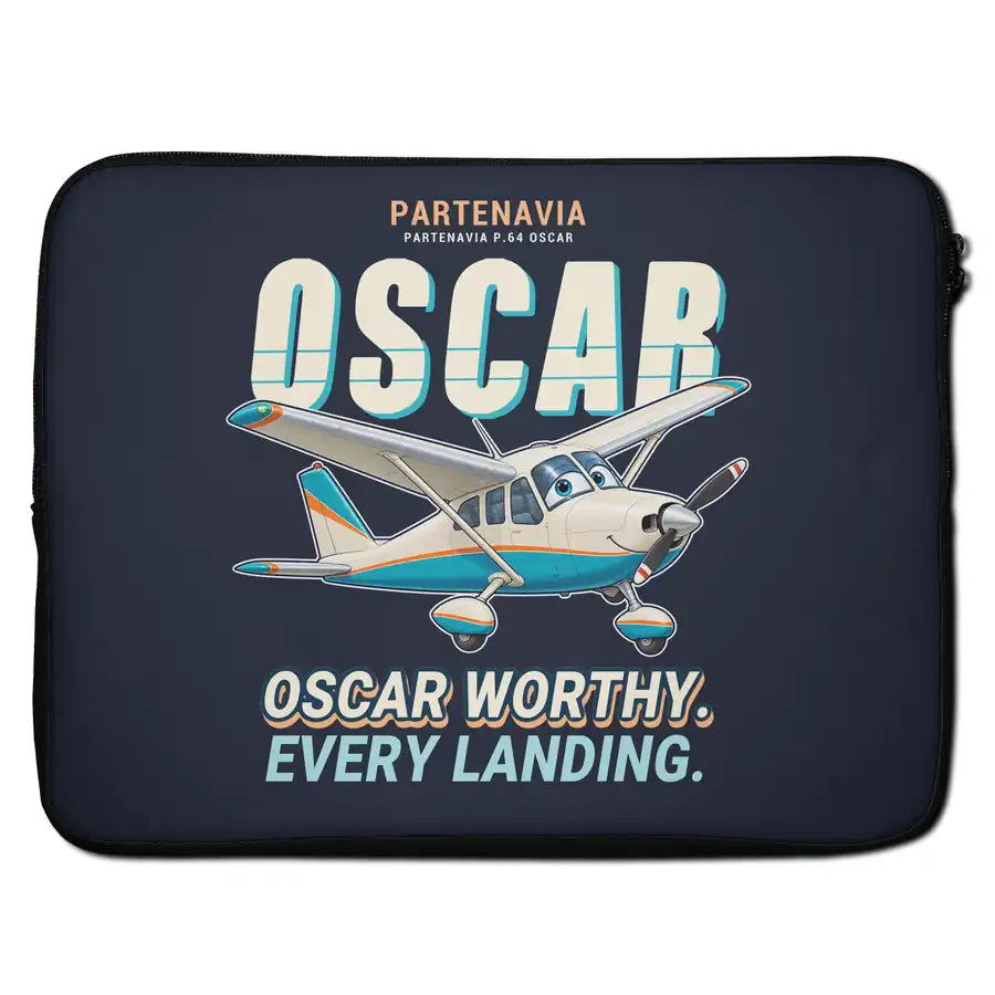 Partenavia P.64 Oscar - Cartoon - Laptop Sleeve