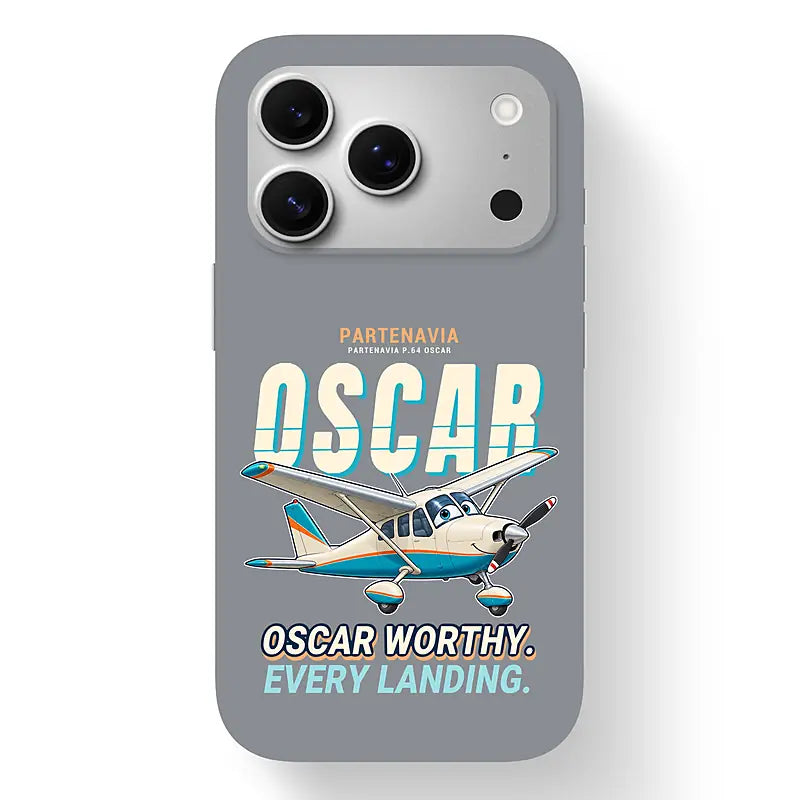Partenavia P.64 Oscar - Cartoon - MagSafe iPhone 17 Pro - Gray