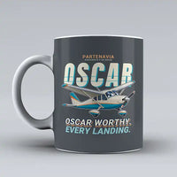 Thumbnail for Partenavia P.64 Oscar - Cartoon - Mug - Gray