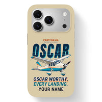 Thumbnail for Partenavia P.64 Oscar - Cartoon + Name - MagSafe iPhone 17 Pro - Beige