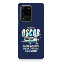 Thumbnail for Partenavia P.64 Oscar - Cartoon + Name - Samsung Case - Navy Blue