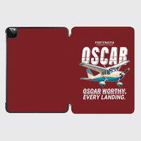 Thumbnail for Partenavia P.64 Oscar - Cartoon - iPad Case - Dark Red