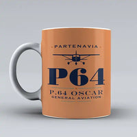 Thumbnail for Partenavia P.64 Oscar - Heritage - Mug - Orange