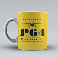 Thumbnail for Partenavia P.64 Oscar - Heritage - Mug - Yellow