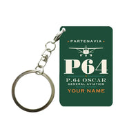 Thumbnail for Partenavia P.64 Oscar - Heritage + Name - Key Chain - Dark Green