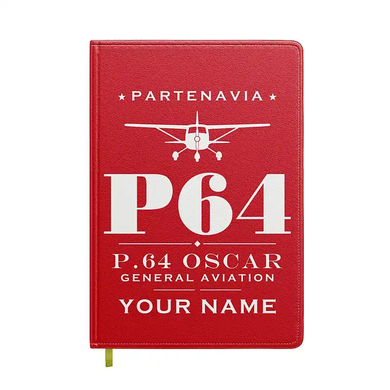 Partenavia P.64 Oscar - Heritage + Name - Notebook - Red