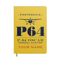 Thumbnail for Partenavia P.64 Oscar - Heritage + Name - Notebook - Yellow