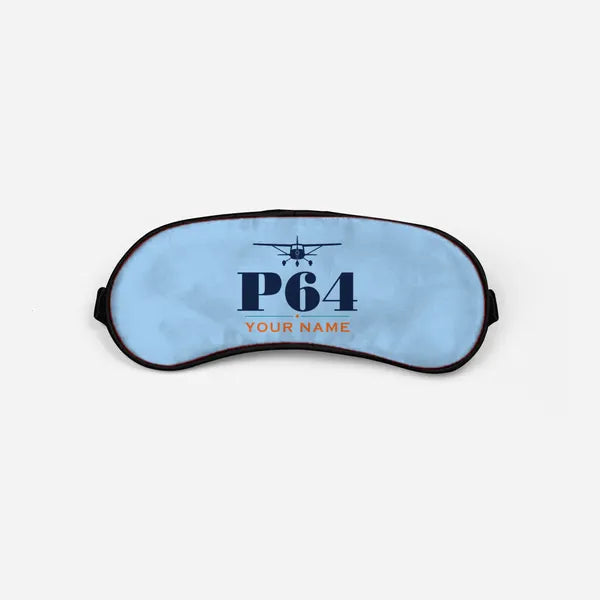 Partenavia P.64 Oscar - Heritage + Name - Sleep Mask - Light Blue