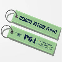 Thumbnail for Partenavia P.64 Oscar Aviator Key Chains - Light Green - Heritage - Remove Before Flight