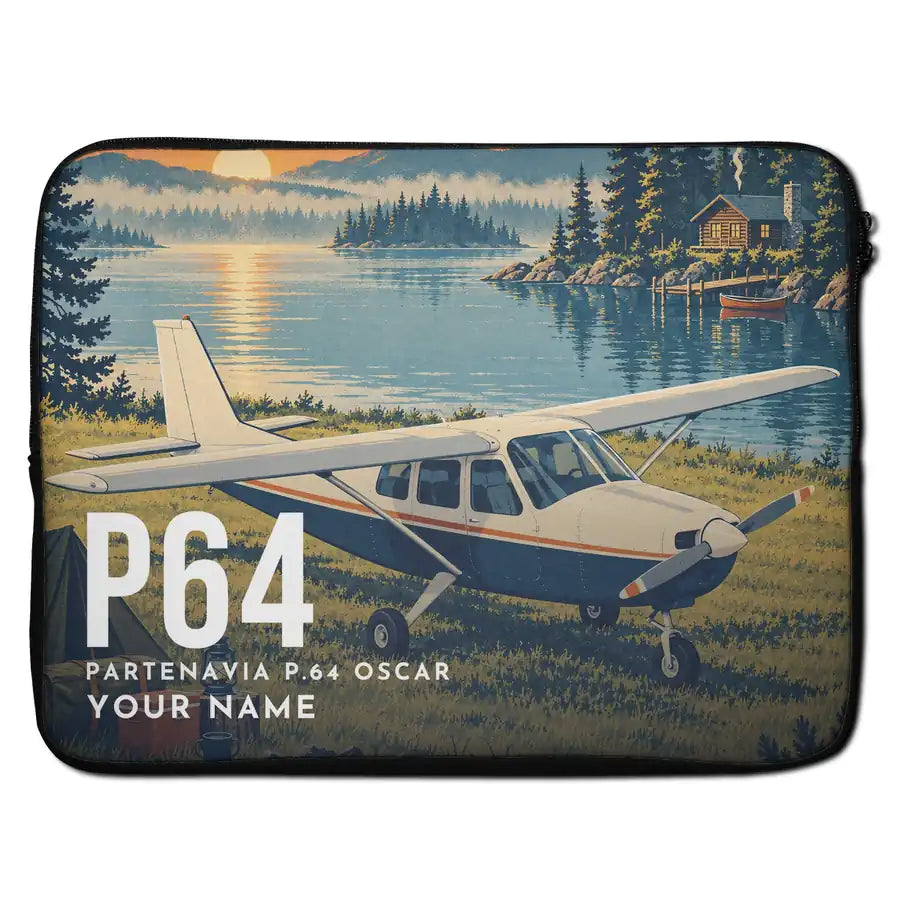 Partenavia P.64 Oscar - Laptop Sleeve + Name