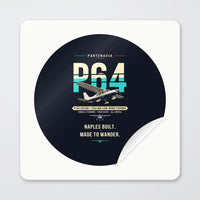 Thumbnail for Partenavia P.64 Oscar - Original - Circle Sticker - Peel