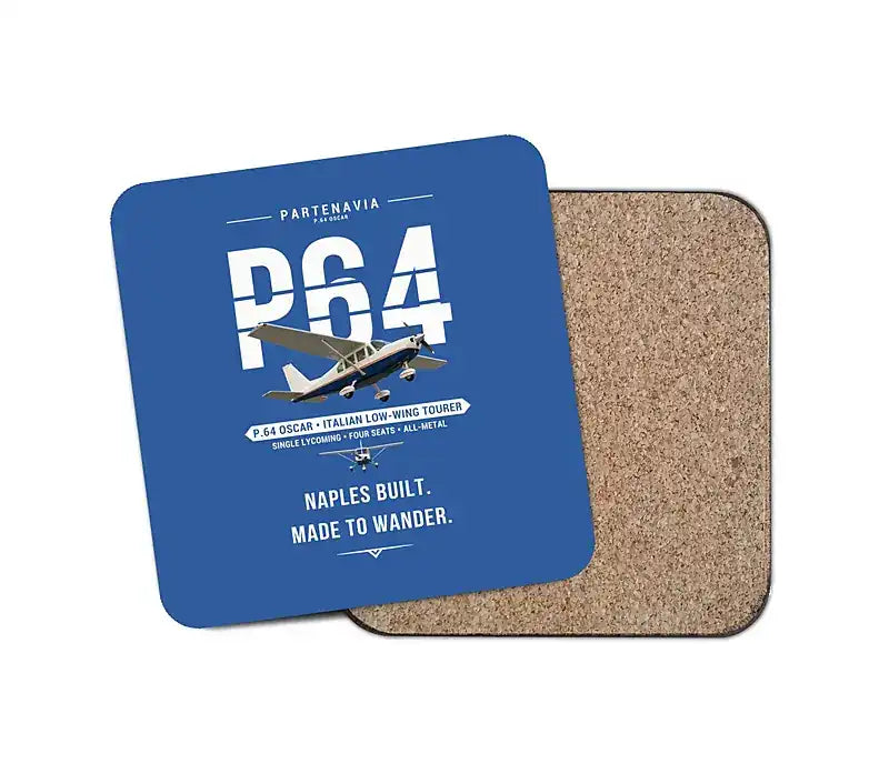 Partenavia P.64 Oscar - Original - Coaster - Blue