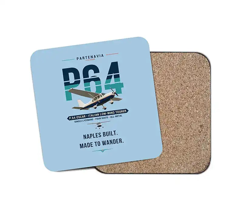 Partenavia P.64 Oscar - Original - Coaster - Light Blue