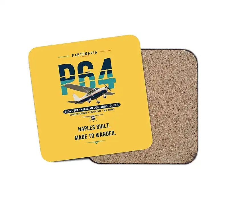 Partenavia P.64 Oscar - Original - Coaster - Yellow