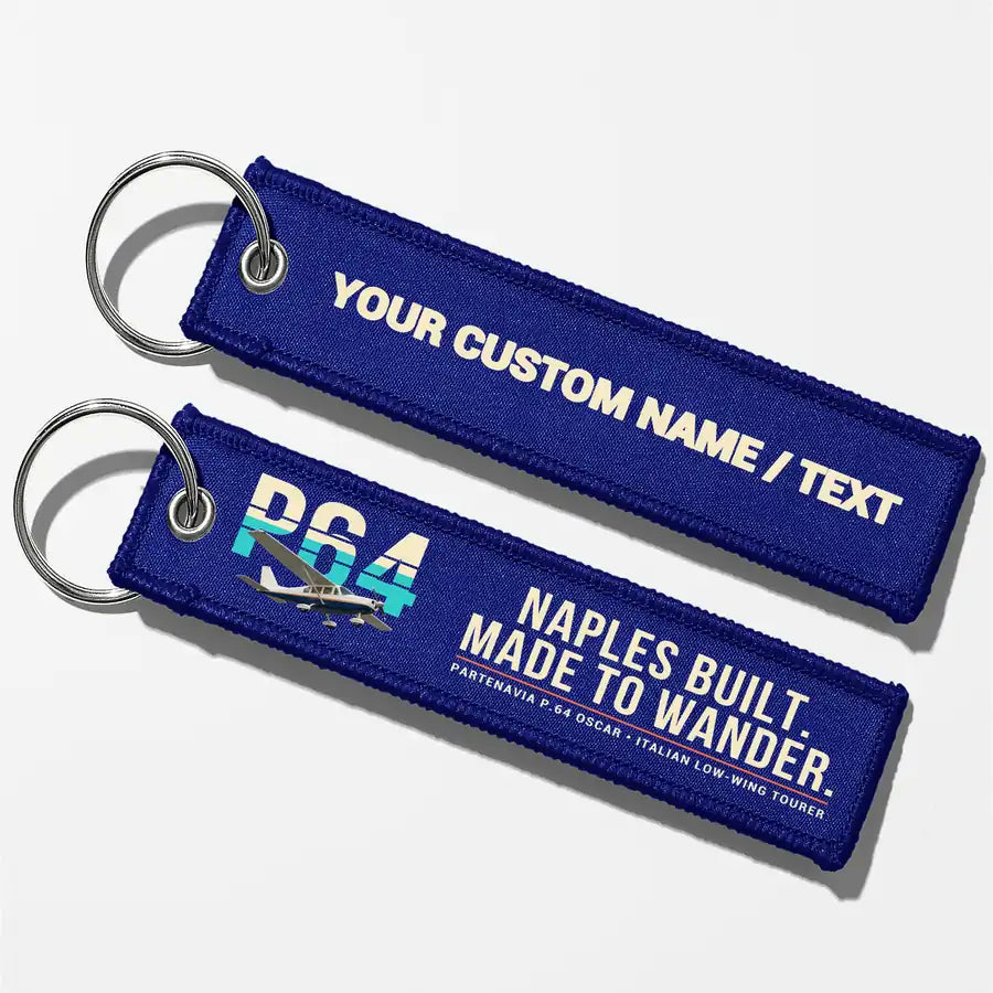 Partenavia P.64 Oscar Aviator Key Chains - Blue - Original - Personalized