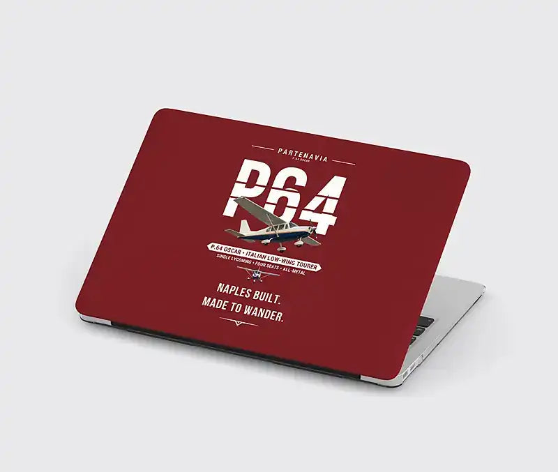 Partenavia P.64 Oscar - Original - MacBook Case - Dark Red