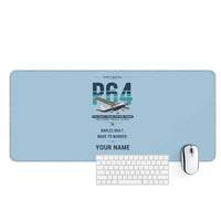 Thumbnail for Partenavia P.64 Oscar - Original + Name - Desk Mat - Light Blue