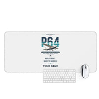 Thumbnail for Partenavia P.64 Oscar - Original + Name - Desk Mat - White