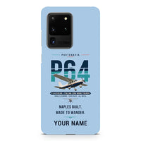 Thumbnail for Partenavia P.64 Oscar - Original + Name - Samsung Case - Light Blue