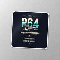 Thumbnail for Partenavia P.64 Oscar - Original - Square Sticker - Close-up