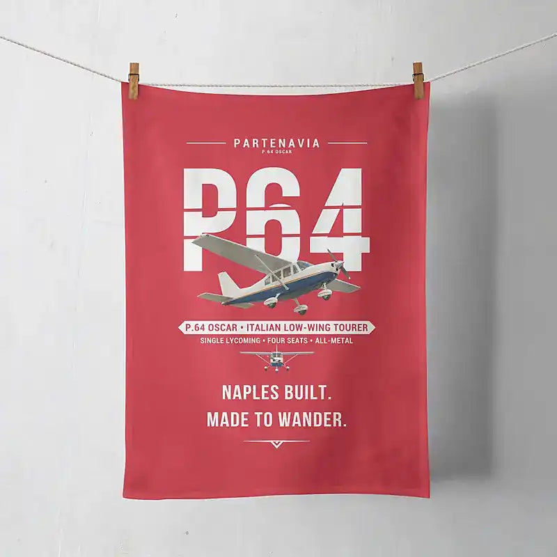 Partenavia P.64 Oscar - Original - Towel - Red
