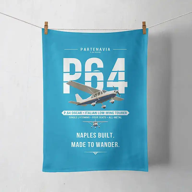 Partenavia P.64 Oscar - Original - Towel - Turquoise
