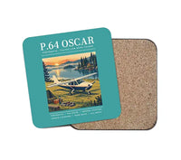 Thumbnail for Partenavia P.64 Oscar - Poster - Coaster - Turquoise