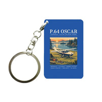 Thumbnail for Partenavia P.64 Oscar - Poster - Key Chain - Blue