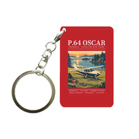 Thumbnail for Partenavia P.64 Oscar - Poster - Key Chain - Red
