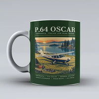 Thumbnail for Partenavia P.64 Oscar - Poster - Mug - Dark Green