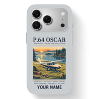 Thumbnail for Partenavia P.64 Oscar - Poster + Name - MagSafe iPhone 17 Pro - Light Gray
