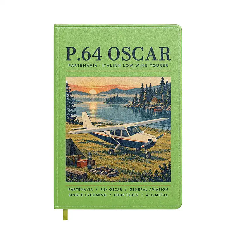 Partenavia P.64 Oscar - Poster - Notebook - Light Green