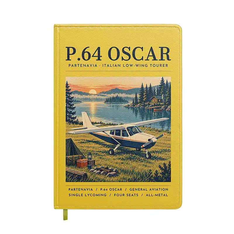 Partenavia P.64 Oscar - Poster - Notebook - Yellow