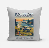 Thumbnail for Partenavia P.64 Oscar - Poster - Pillow - Light Gray