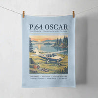 Thumbnail for Partenavia P.64 Oscar - Poster - Towel - Light Blue