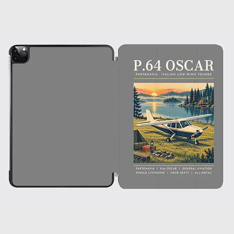 Partenavia P.64 Oscar - Poster - iPad Case - Gray