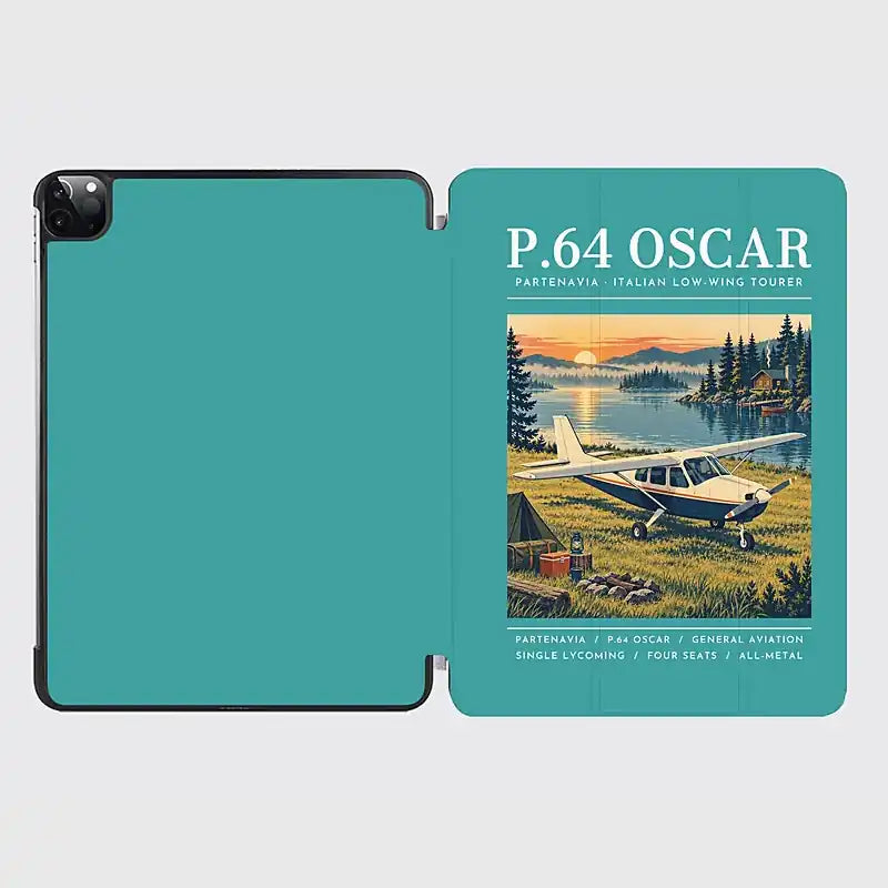Partenavia P.64 Oscar - Poster - iPad Case - Turquoise