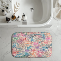 Thumbnail for Passport Stamps Designed Bath Mats