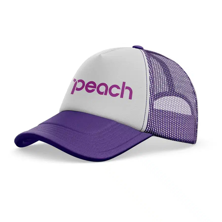 Peach Airlines trucker cap - purple
