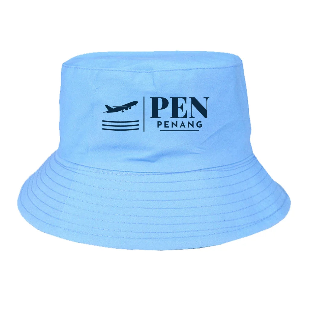 Penang International Airport (PEN) summer hat - light blue