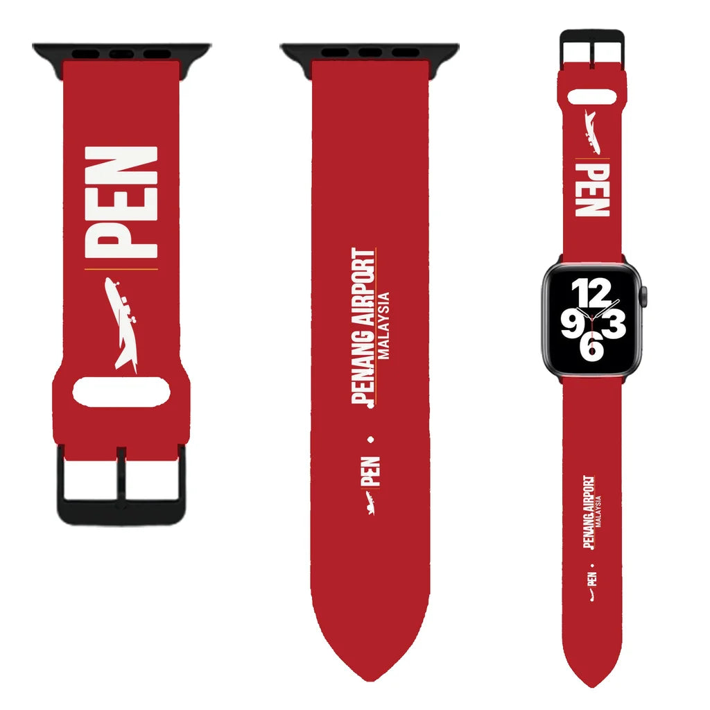 WBV6 | Penang International Airport PEN | Red (Metal Buckle)