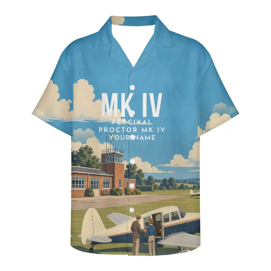 Percival Proctor Mk IV 3D All-Over Print Clothing - Hawaiian Shirt - 3D + Name