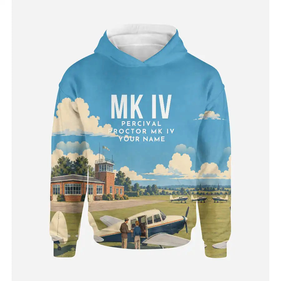 Percival Proctor Mk IV 3D All-Over Print Clothing - Hoodie - 3D + Name