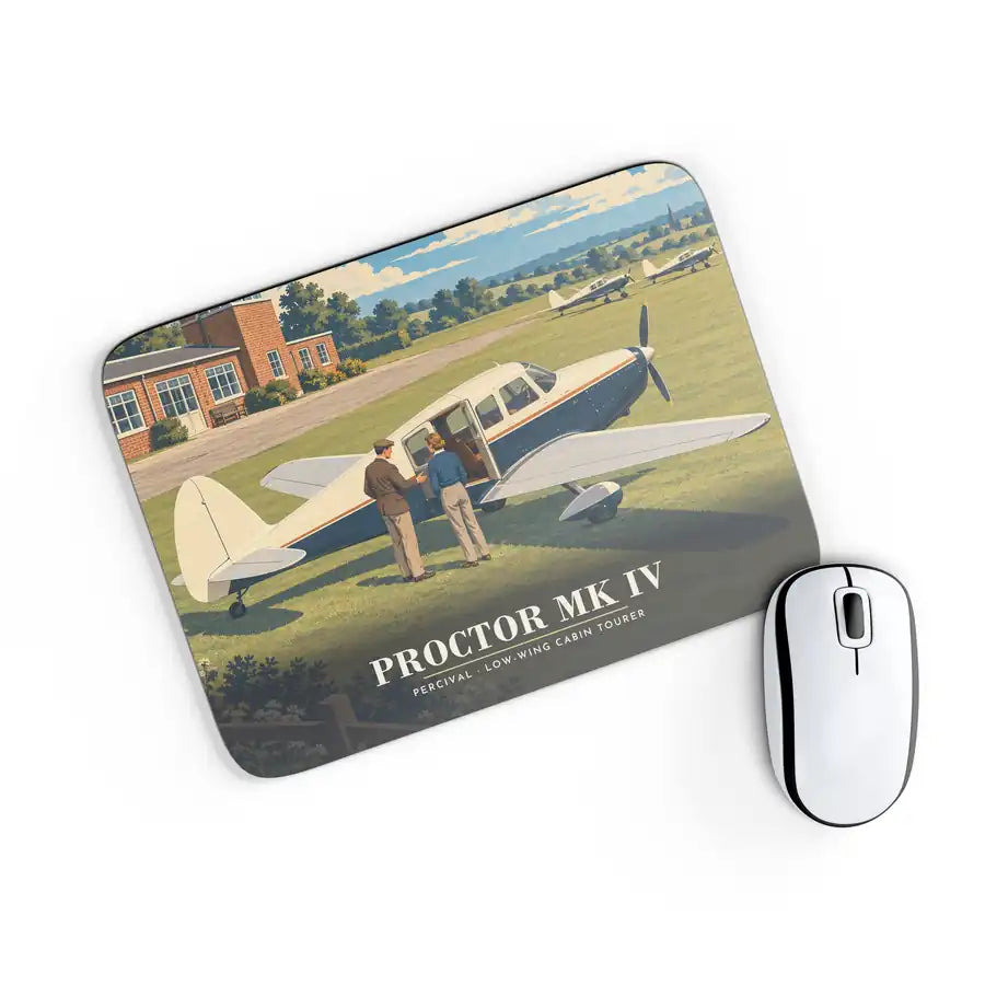 Percival Proctor Mk IV - 3D - Mouse Pad - Full Print