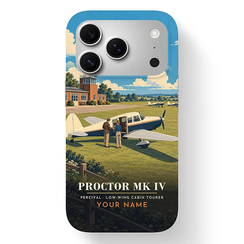 Percival Proctor Mk IV - 3D + Name - MagSafe iPhone 17 Pro - Black