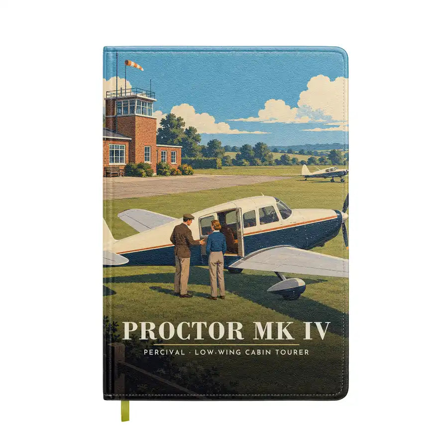 Percival Proctor Mk IV - 3D - Notebook - Full Print