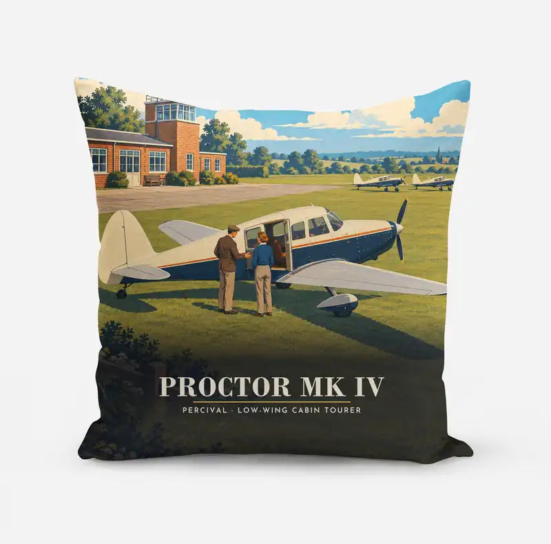 Percival Proctor Mk IV - 3D - Pillow - Full Print