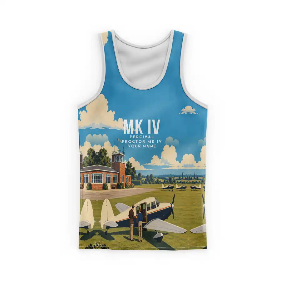 Percival Proctor Mk IV 3D All-Over Print Clothing - Tank Top - 3D + Name